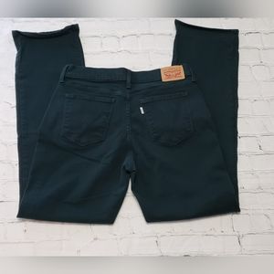 Womens size 29 in 505 straight indigo green levi jeans